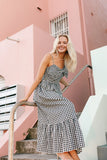 Hailee Maxi Dress Black Gingham