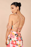 Posse Midi Slip Dress Pink Floral