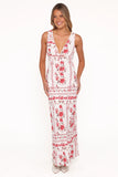 Amore Bias Cut Maxi Dress Red Rose