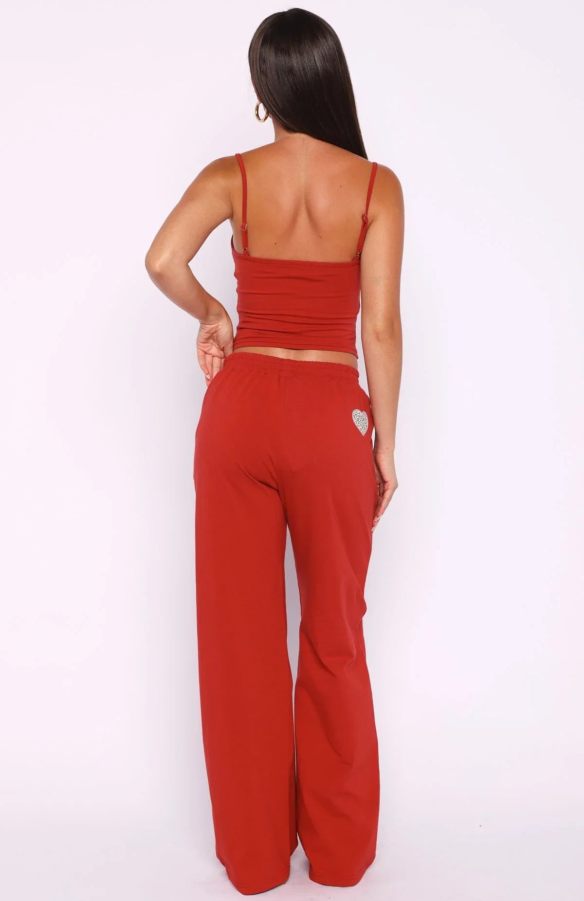 Heart Gone Wild Track Pants Red