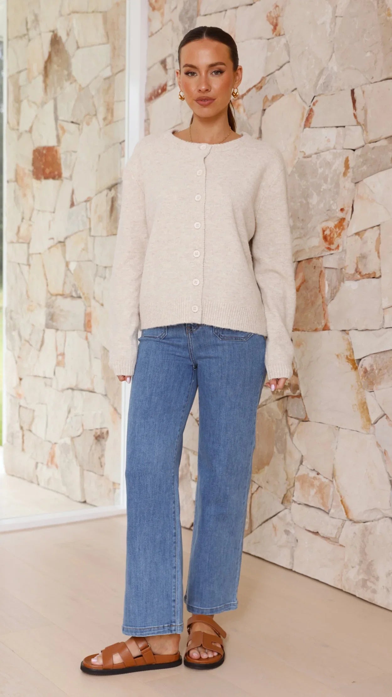 Carinna Knit Jumper Beige