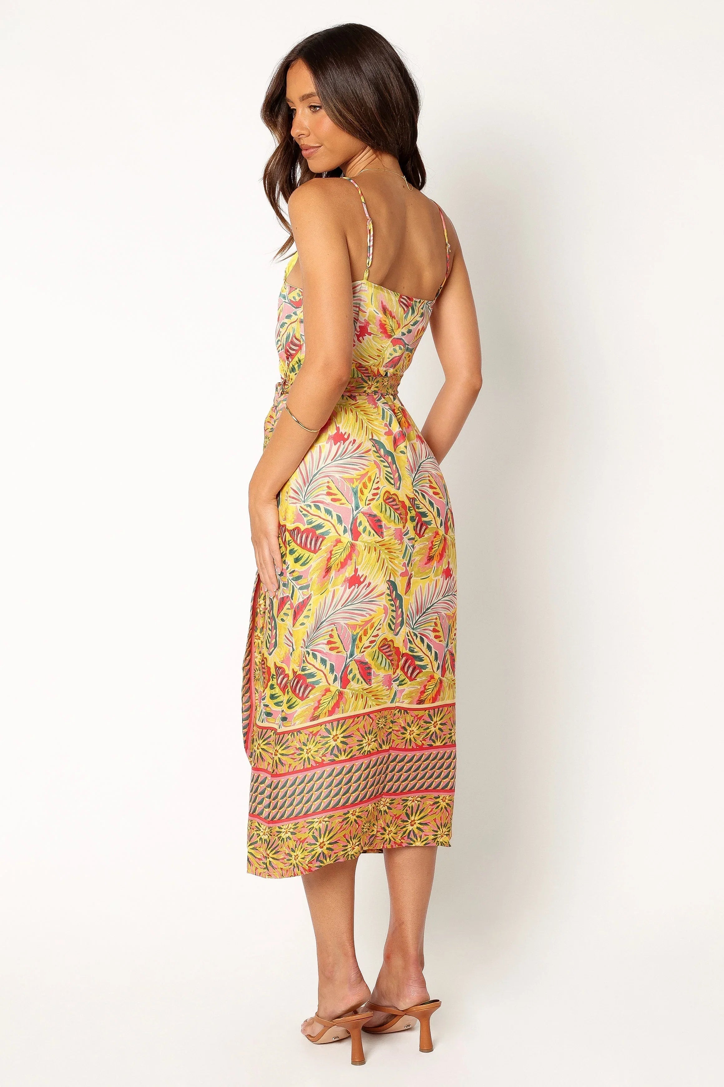 Clement Wrap Midi Dress Tropical