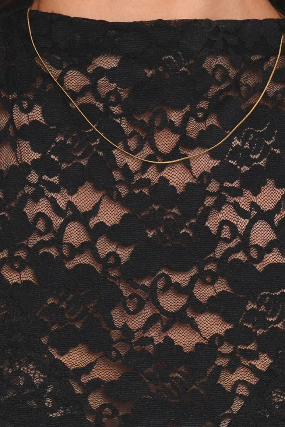 Nissa Lace Top Black