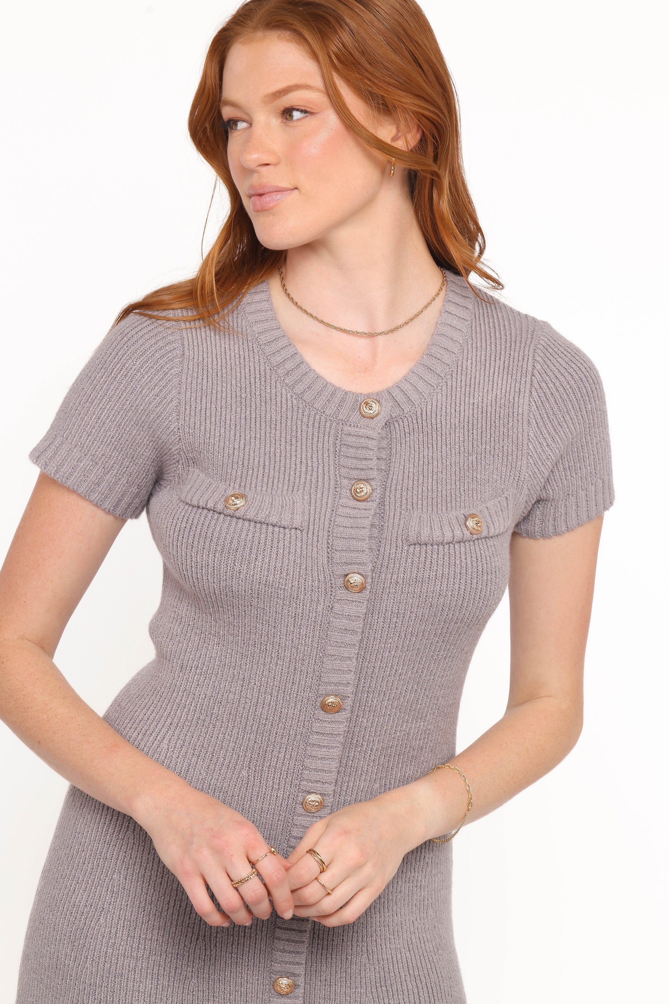 Jaxon Mini Dress Grey