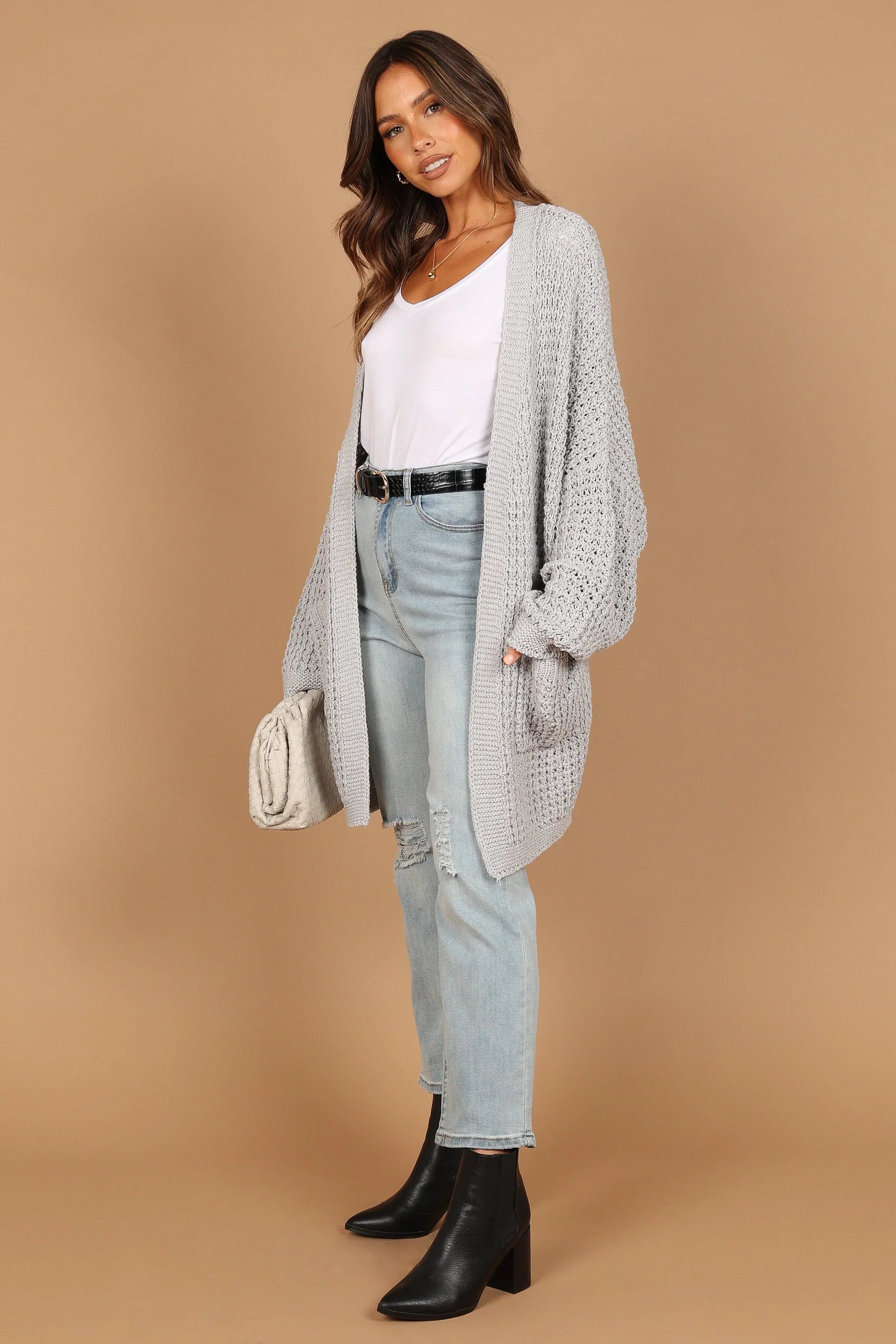 Leyonie Cardigan Grey