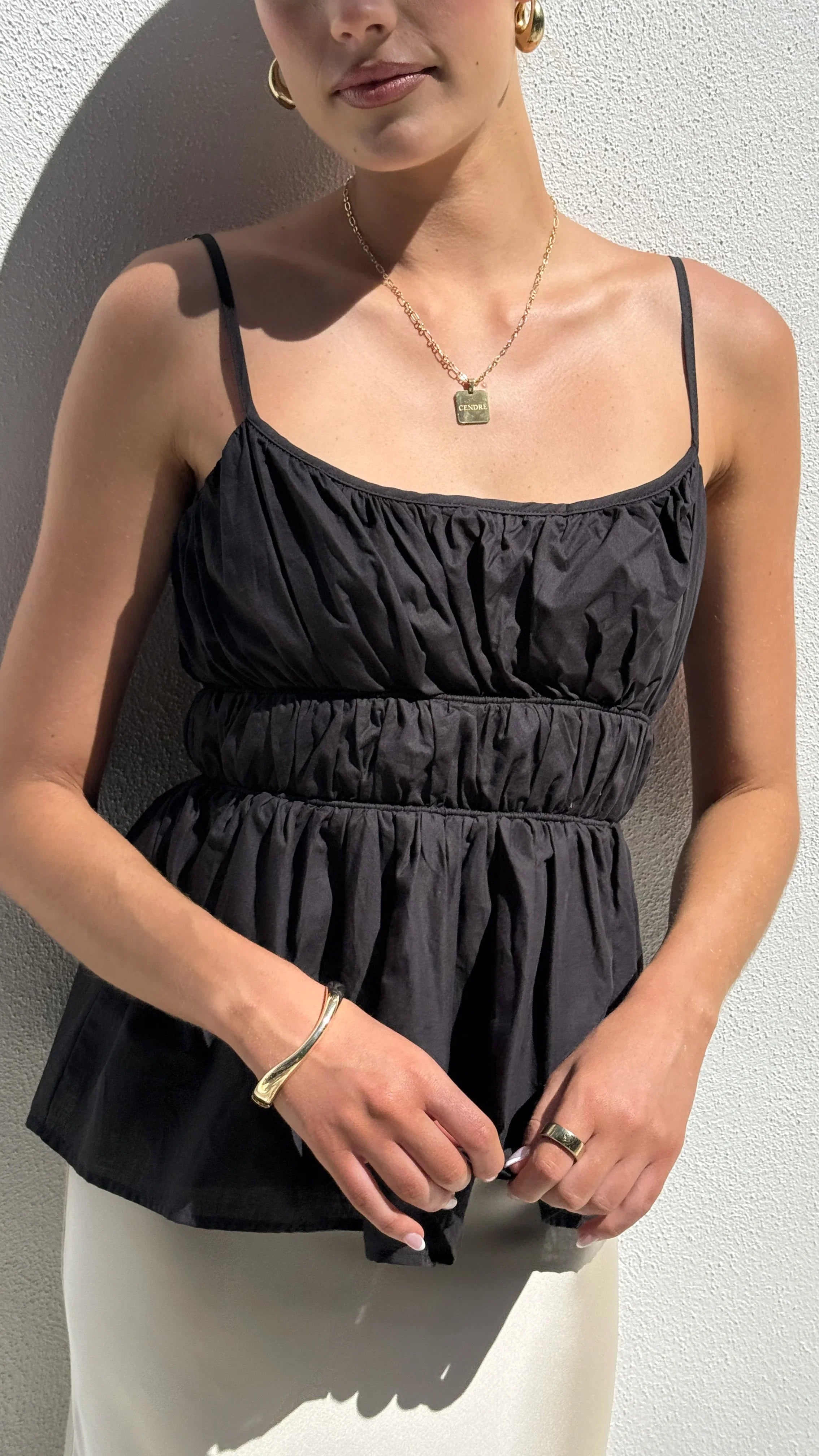 Piper Top Black