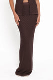 Asplie Knit Maxi Skirt Espresso