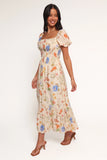 Cecelia Puff Sleeve Maxi Dress Floral