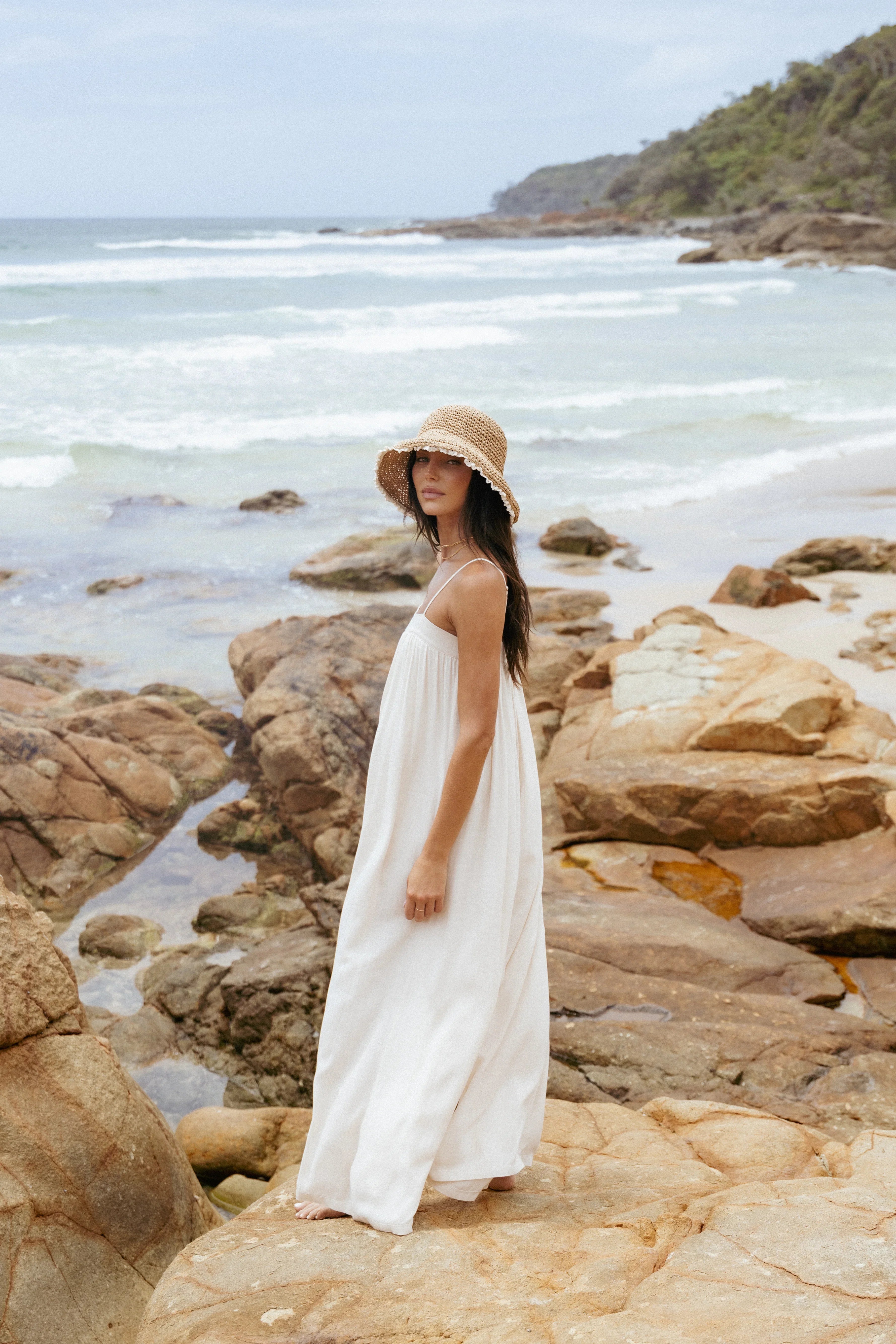 Abegail Flowy Jumpsuit Cream