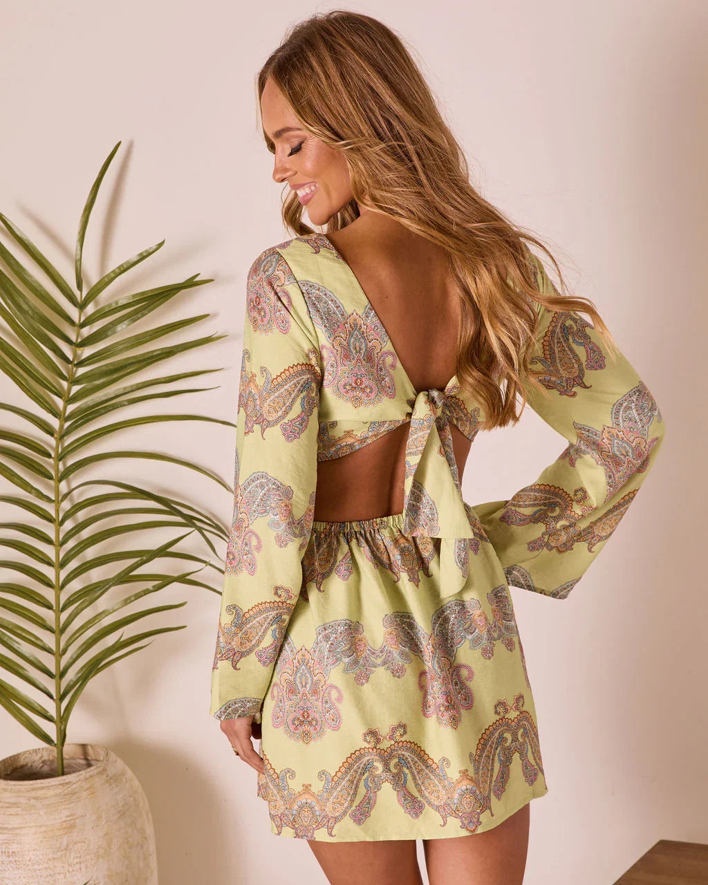 Sunset Jetsetter Abstract Mini Dress