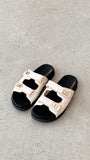 Ailee Sandal Bone Black