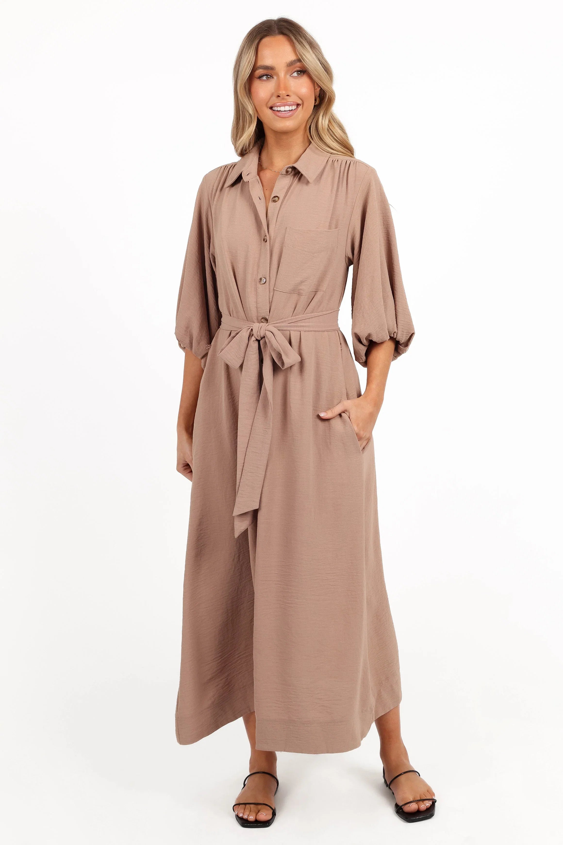 Zanita Midi Dress Toast