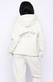 Its Your Chance Oversized Hoodie Grey Marle