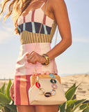 Maurena Acrylic Top Handle Pouch Clutch