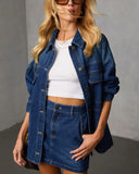 Marlborough Denim Mini Skirt