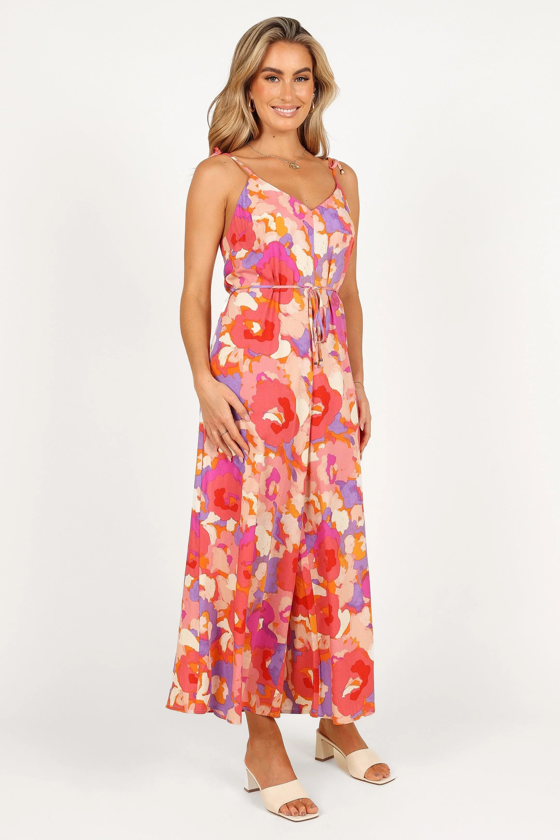 Zahara Wide Leg Jumpsuit Floral