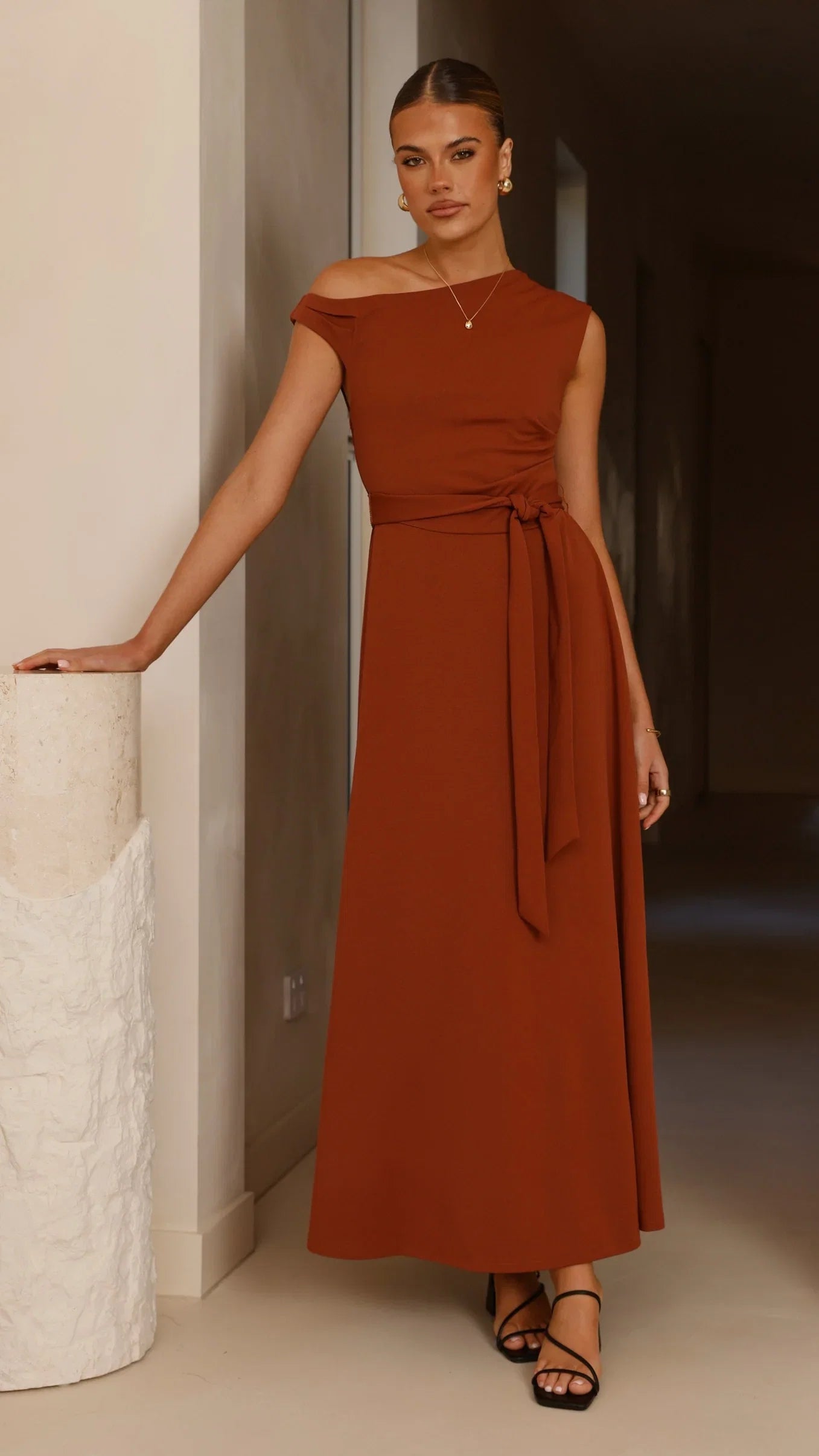 Gemma Maxi Dress Brown