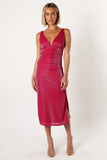 Solsana Midi Dress Viva Magenta