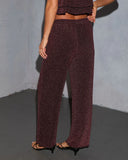 Moon Melt Lurex Straight Leg Pants