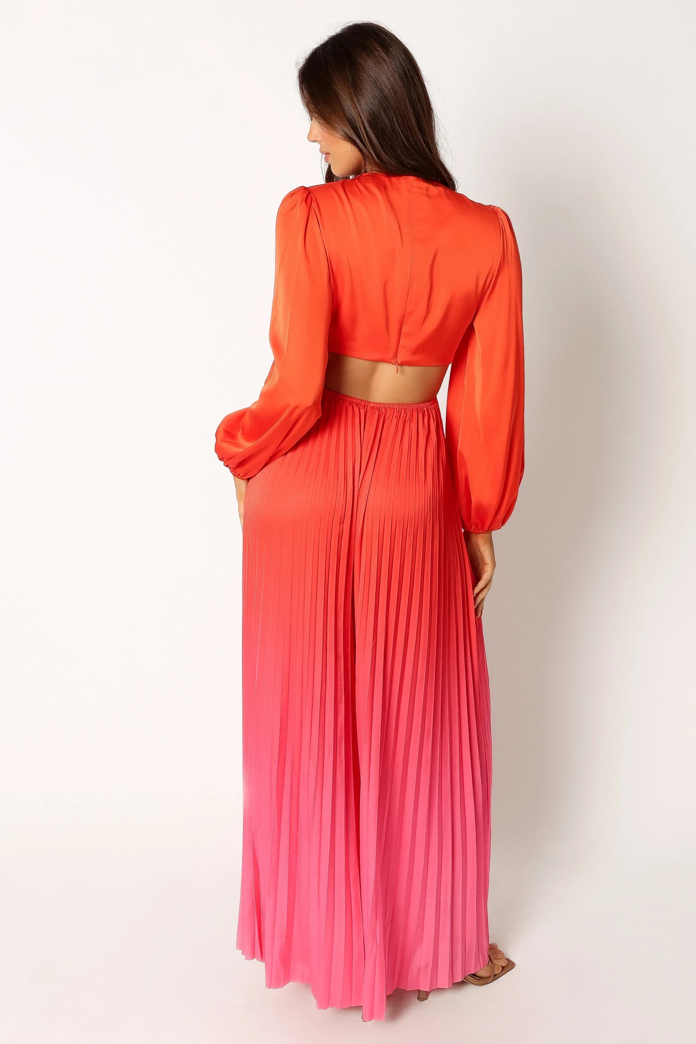 Krista Gradient Jumpsuit Red