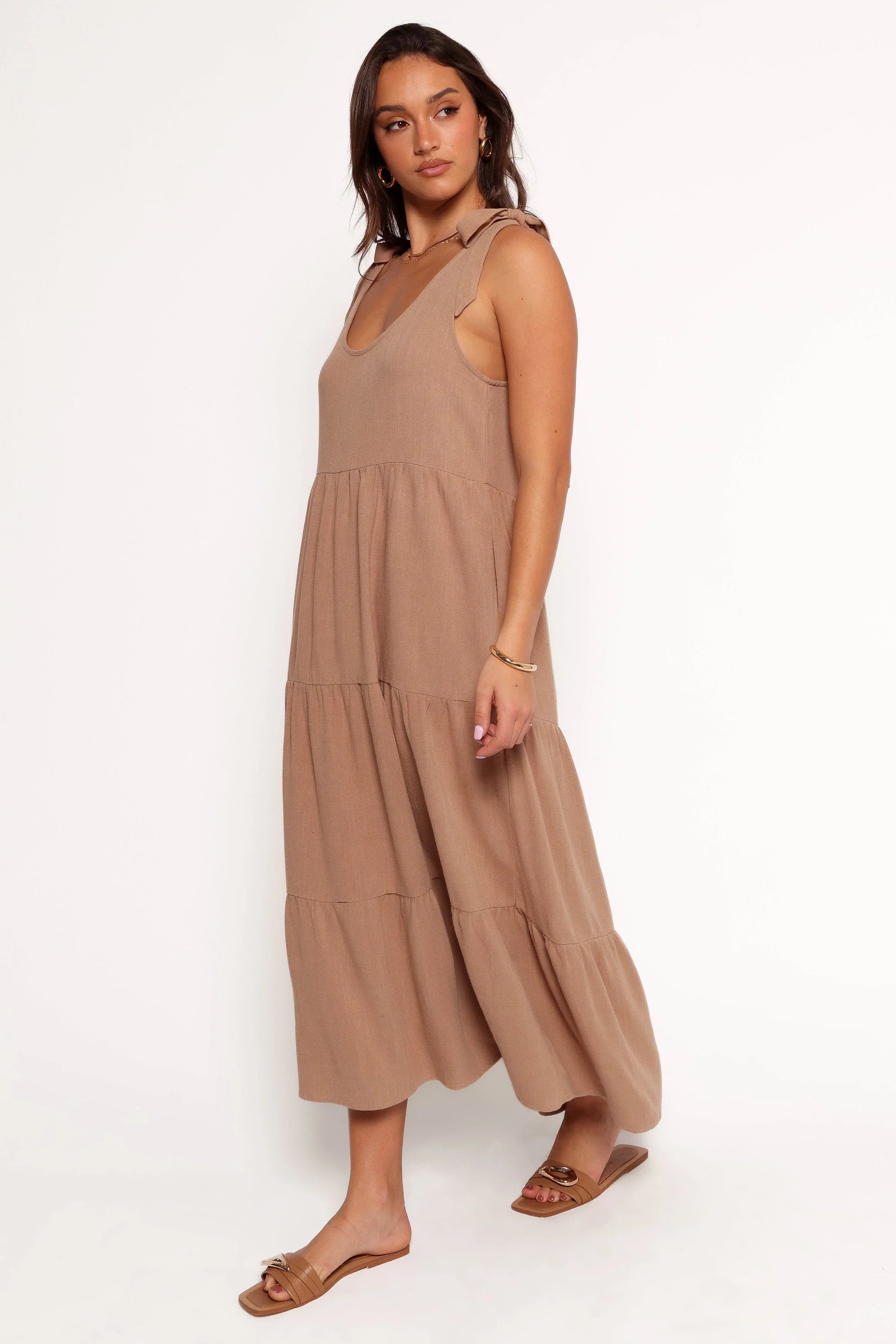 Marcy Midi Dress Mocha
