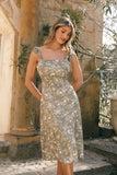 Laurel Dress Olive Floral