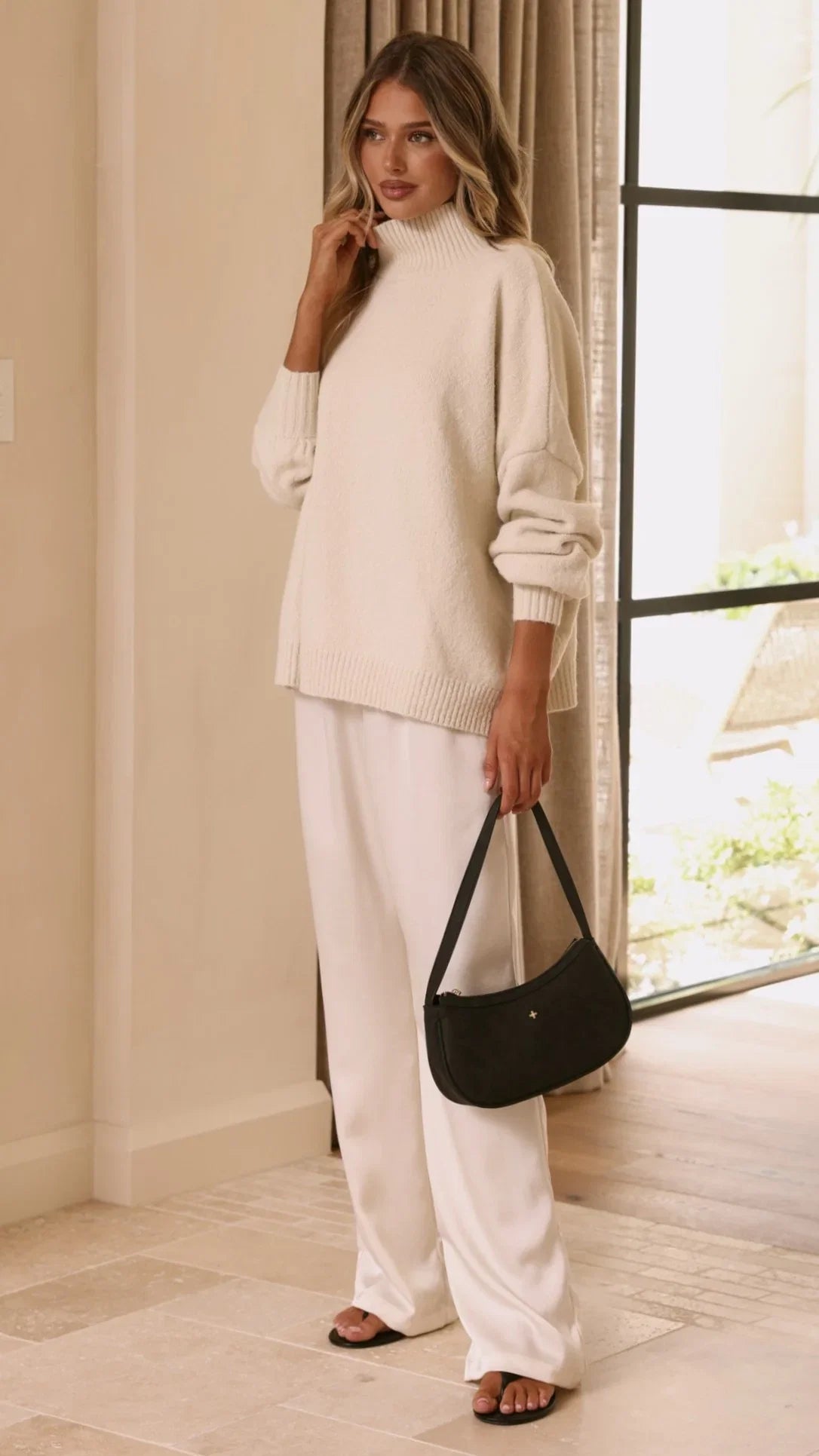 Harita Knitted Sweater Cream