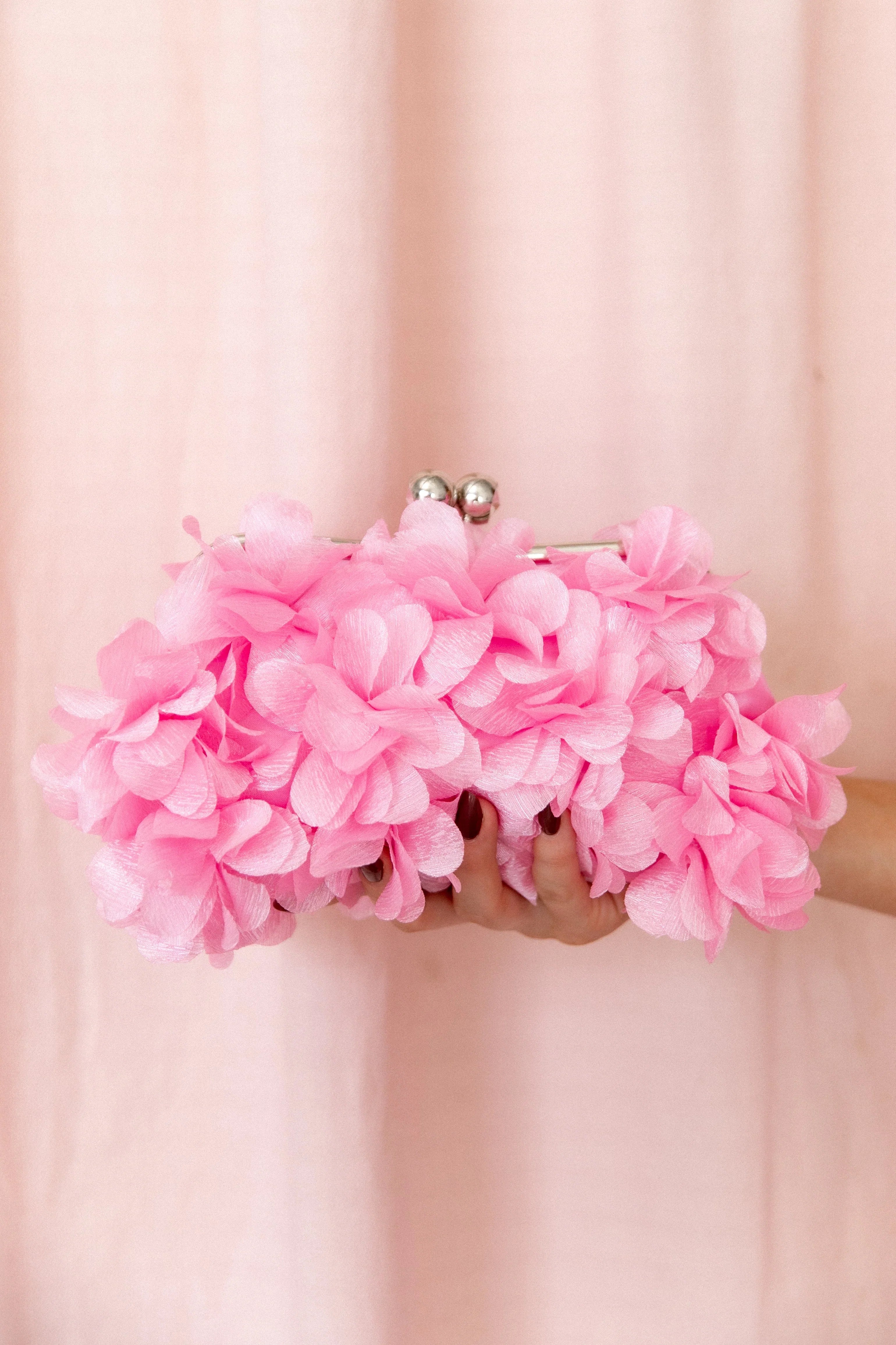 Mon Amour Floral Clutch Pink