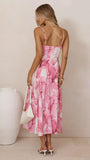 Dallas Midi Dress Pink Floral