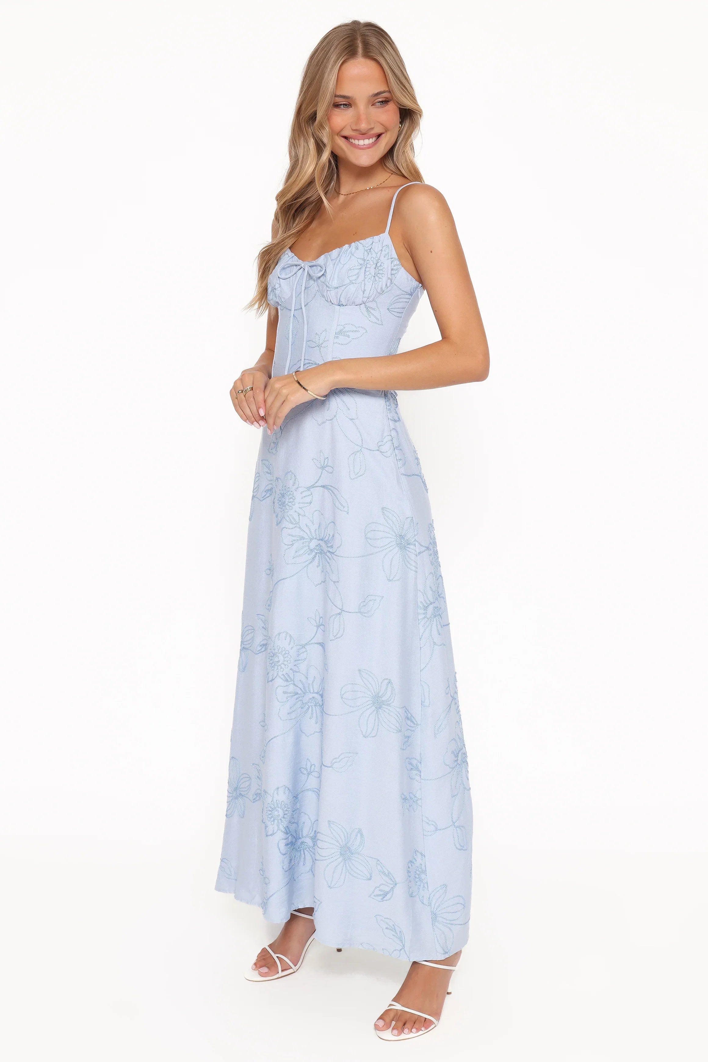 Houston Maxi Dress Blue Floral