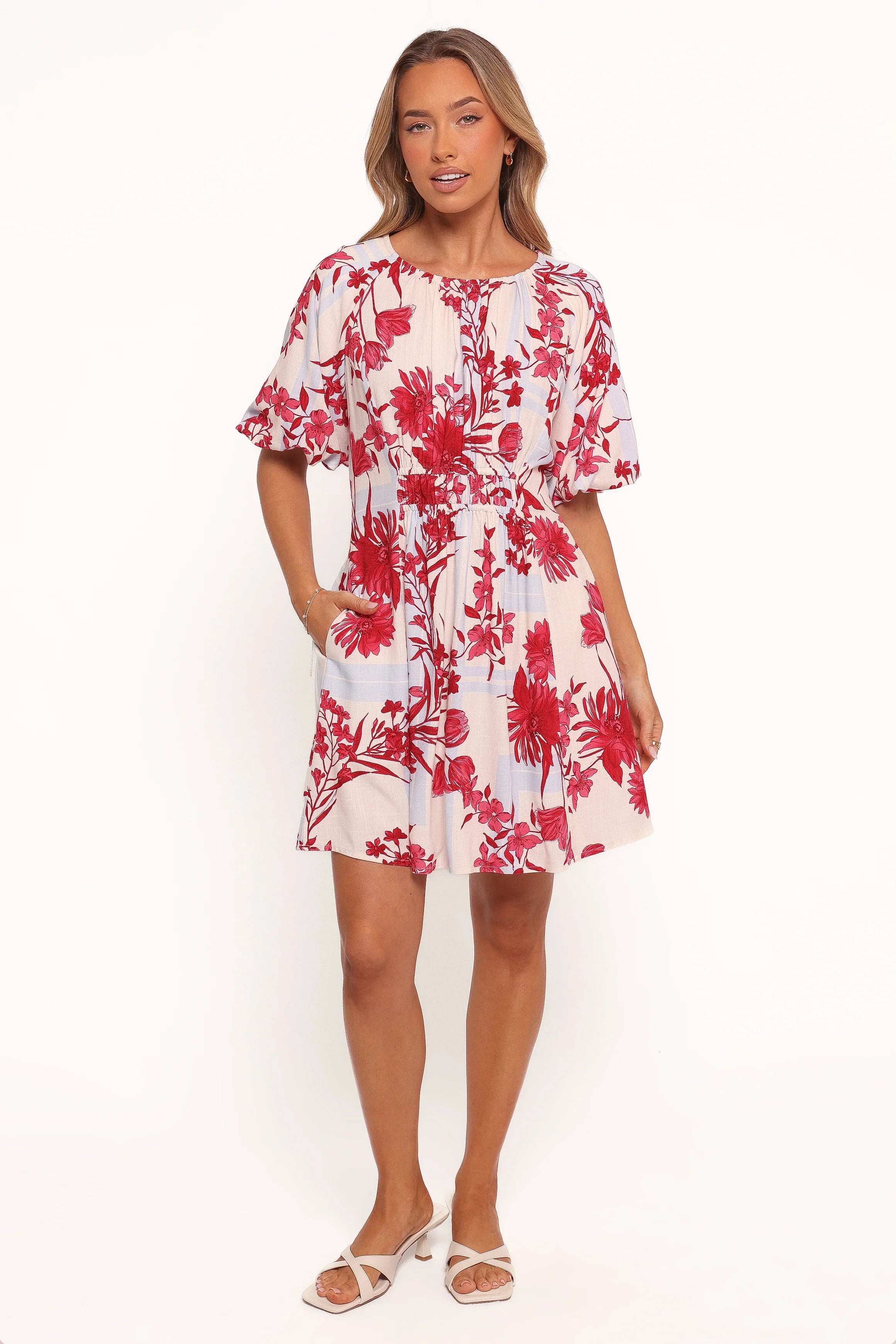 Simmons Mini Dress Fuchsia Floral