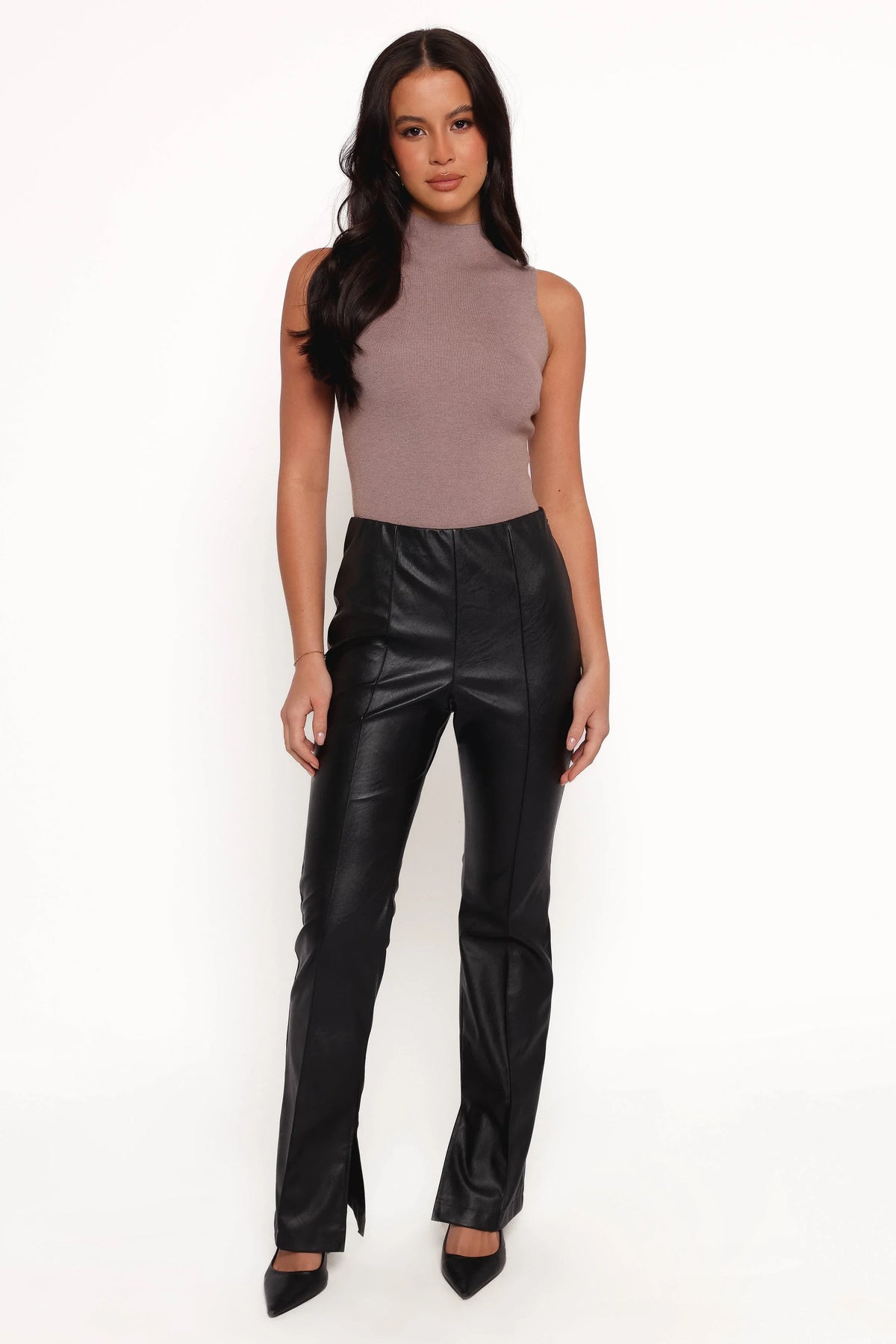 Kathi Faux Leather Pant Black