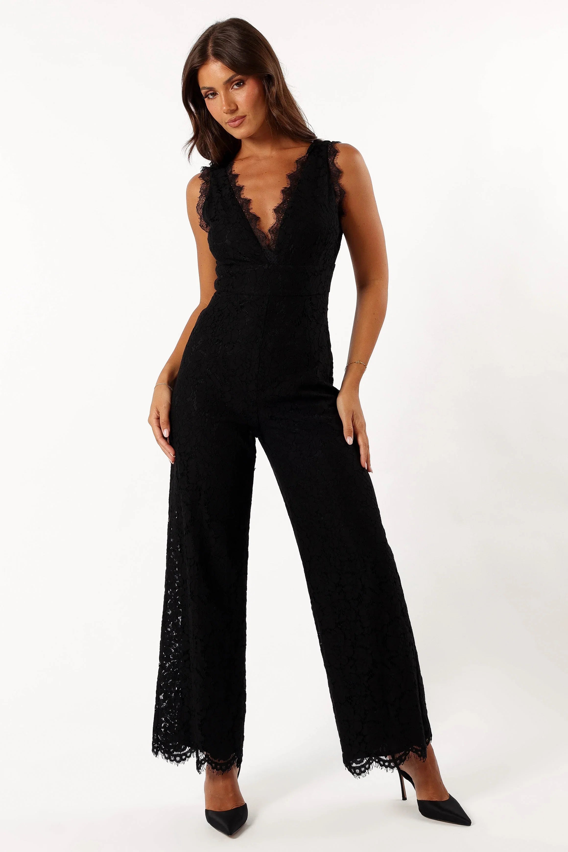 Eloise Lace Jumpsuit Black
