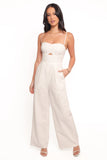 Metra Scalloped Jumpsuit White