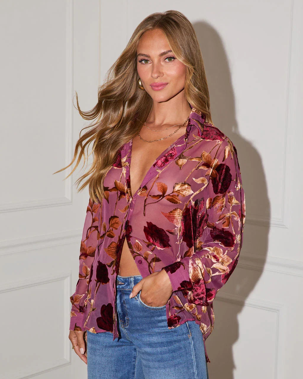 Britlen Button Down Blouse