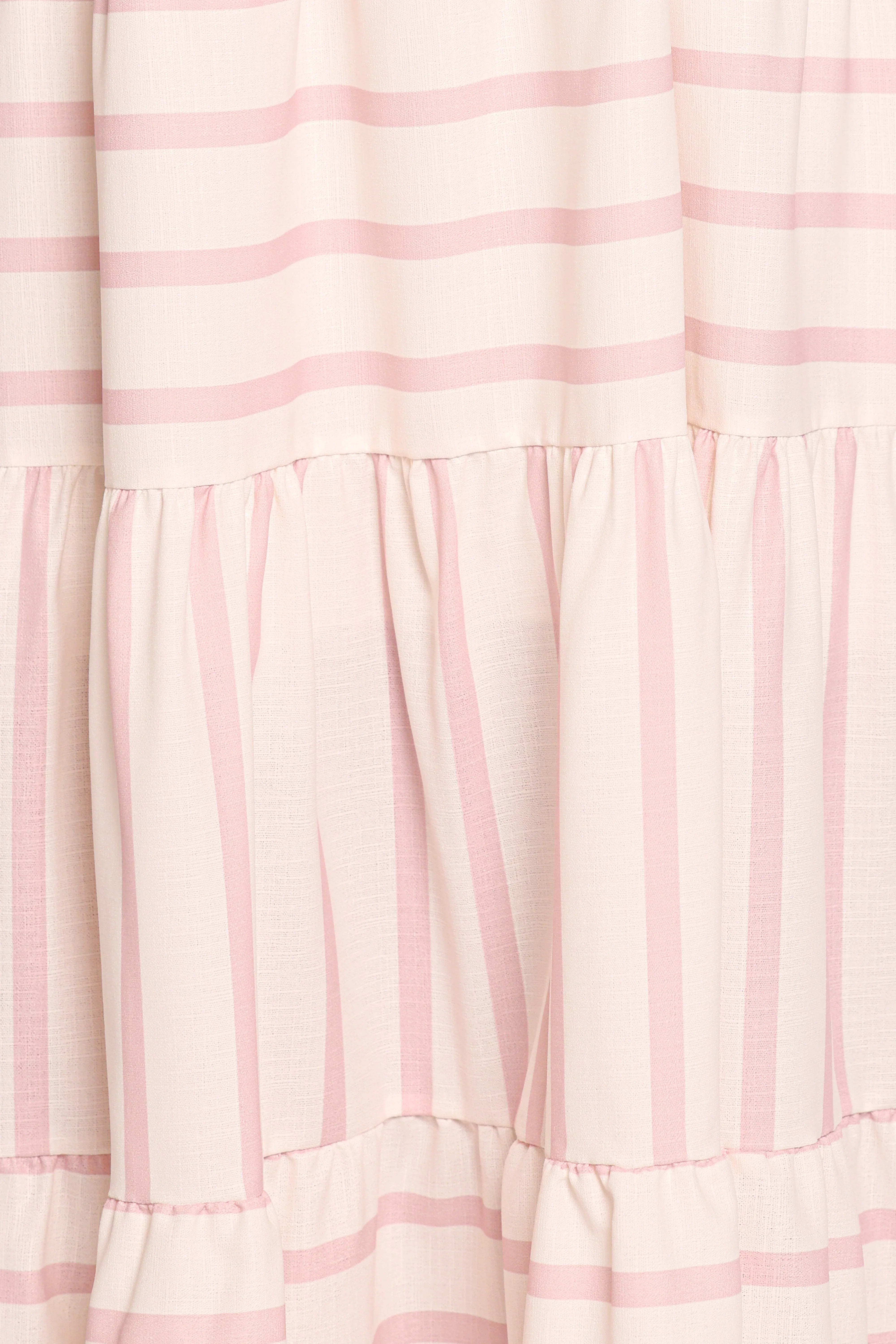 Evelin Midi Dress Pink Stripe