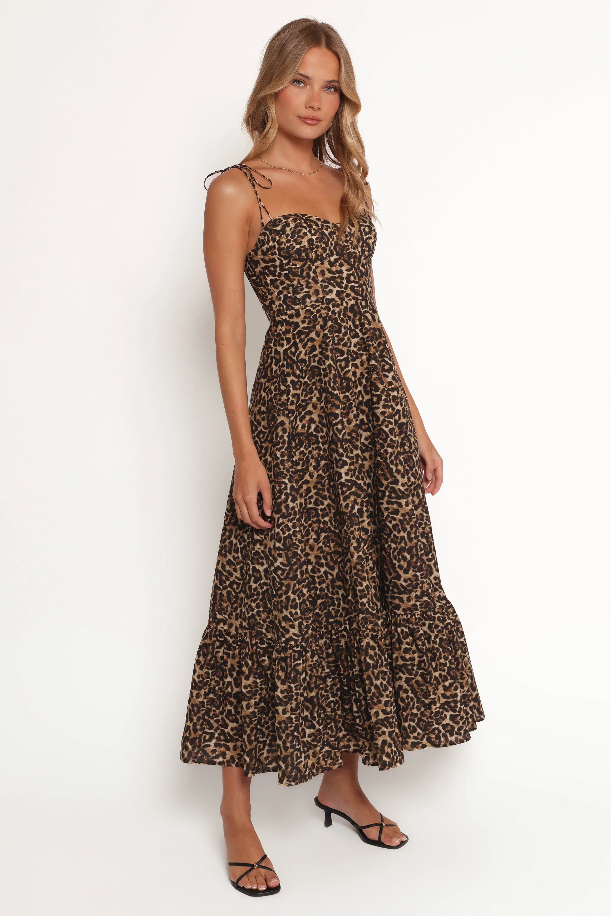 Ayana Midi Dress Leopard