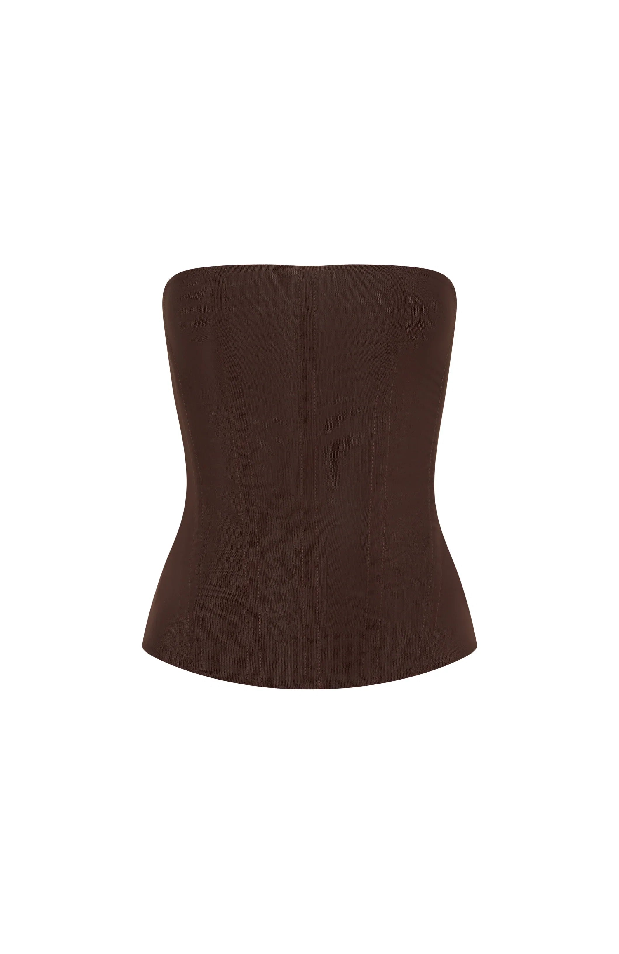 Tell Me A Secret Strapless Bustier Chocolate