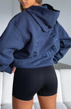 Stay Lifted Oversized Hoodie Navy