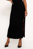 Carson Knit Midi Skirt Black