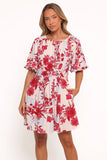 Simmons Mini Dress Fuchsia Floral