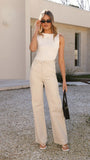 Abrand 94 High Wide Jeans Bone