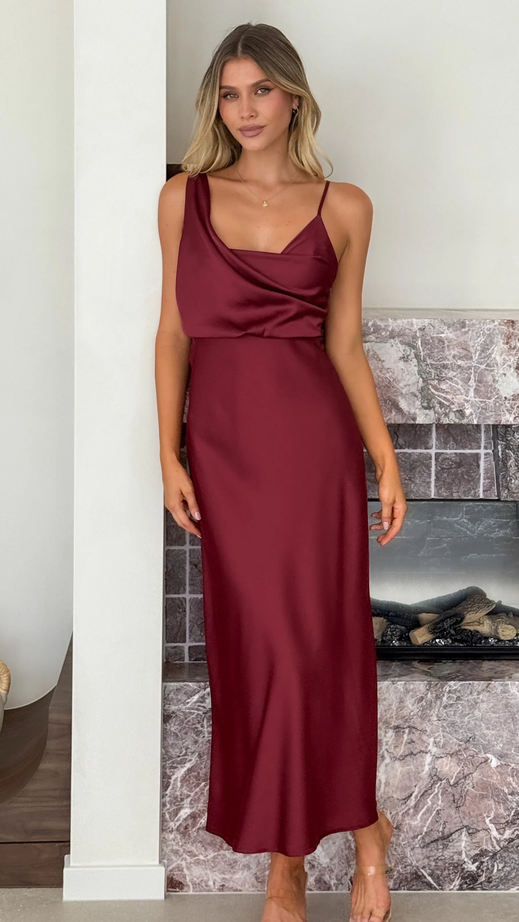 Audrey Maxi Dress Wine