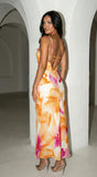 Soléa Floral Maxi Dress Orange