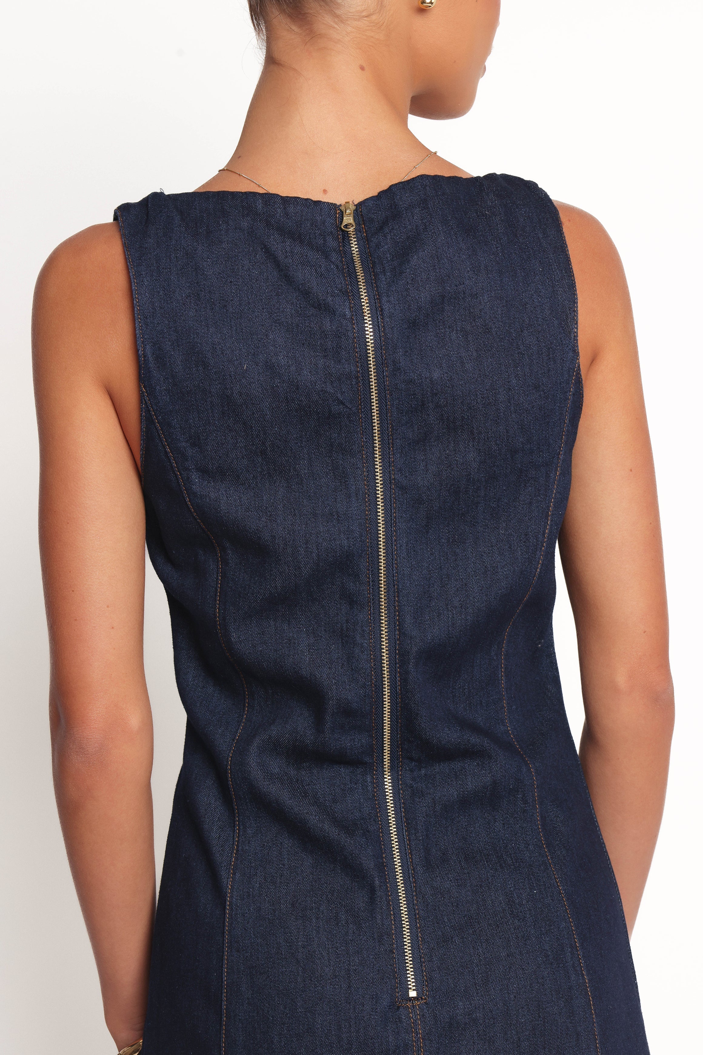 Calyx Mini Dress Dark Denim