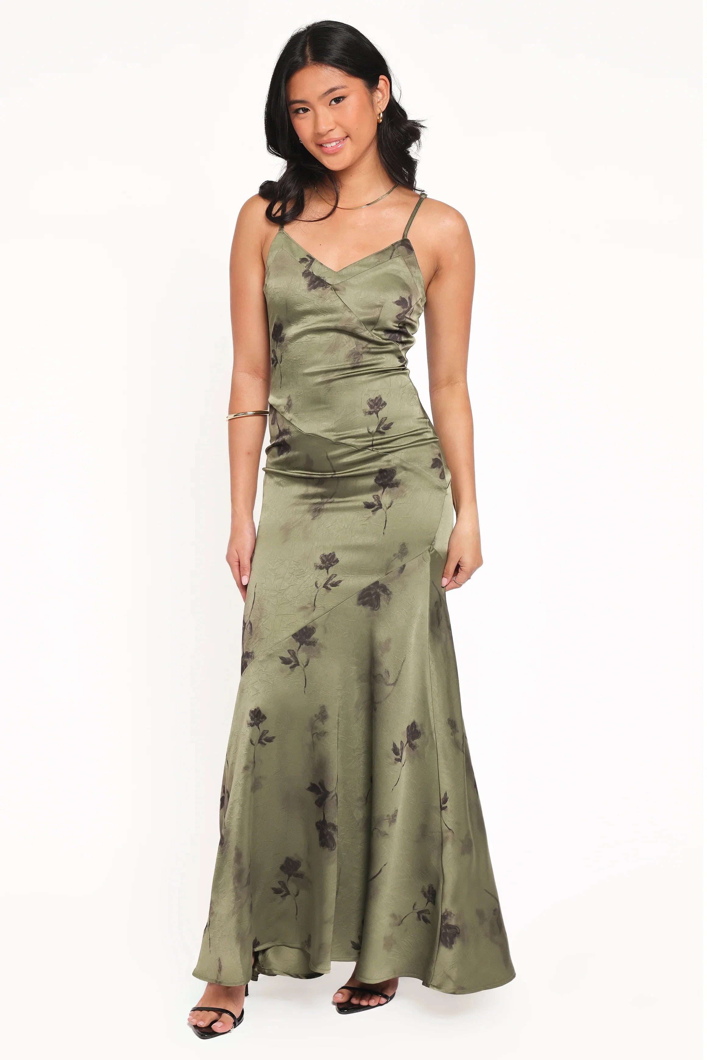 Fia Midi Dress Green Floral