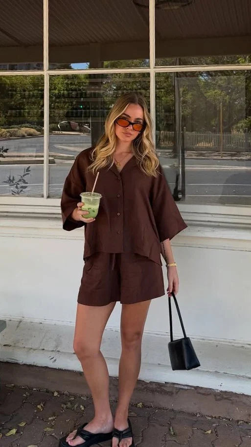 Luna Shorts Chocolate
