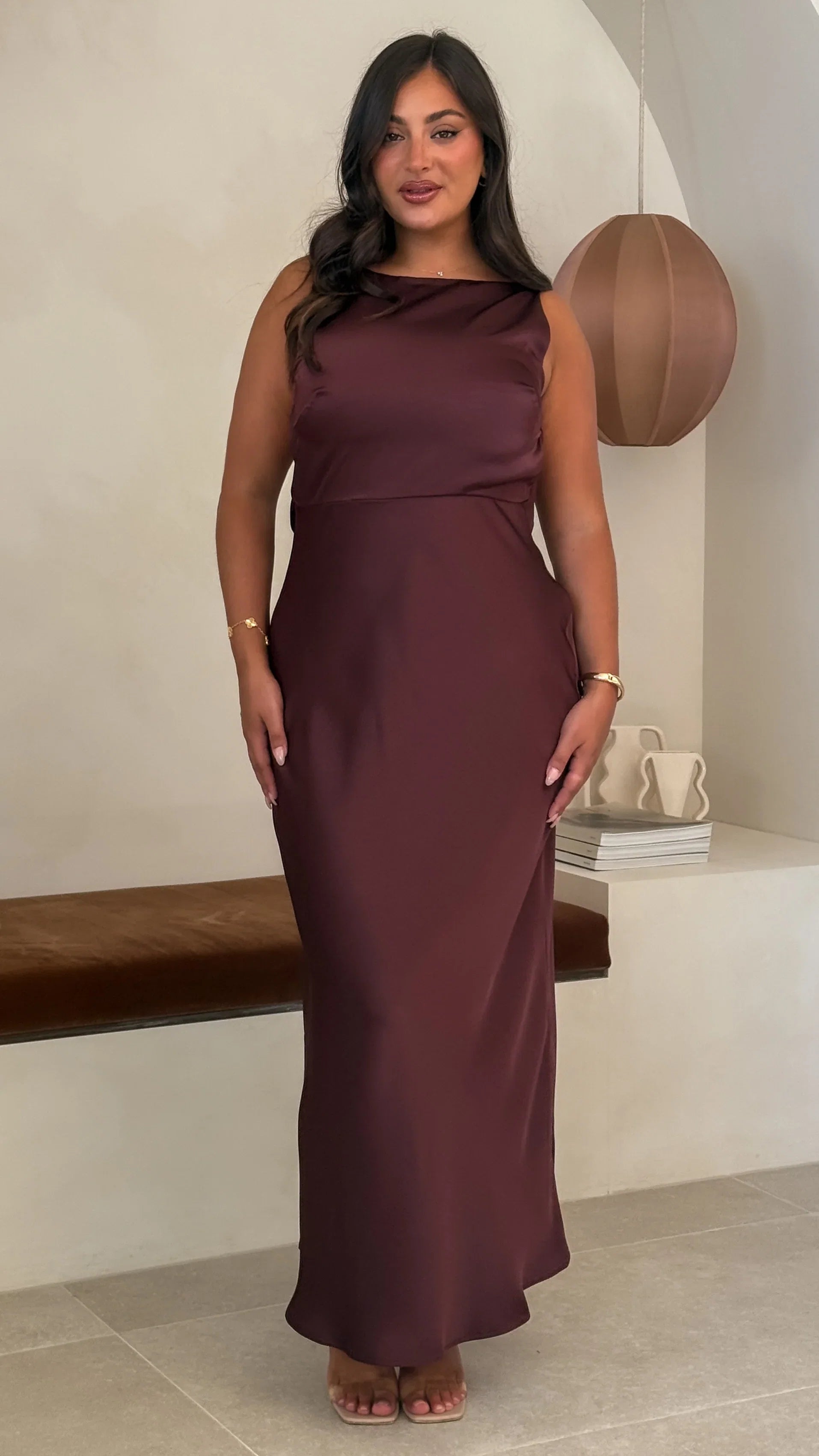 Sia Maxi Dress Chocolate