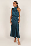 Anabelle Halter Neck Midi Dress Teal