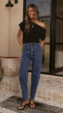 Clove Barrel Jeans Dark Denim